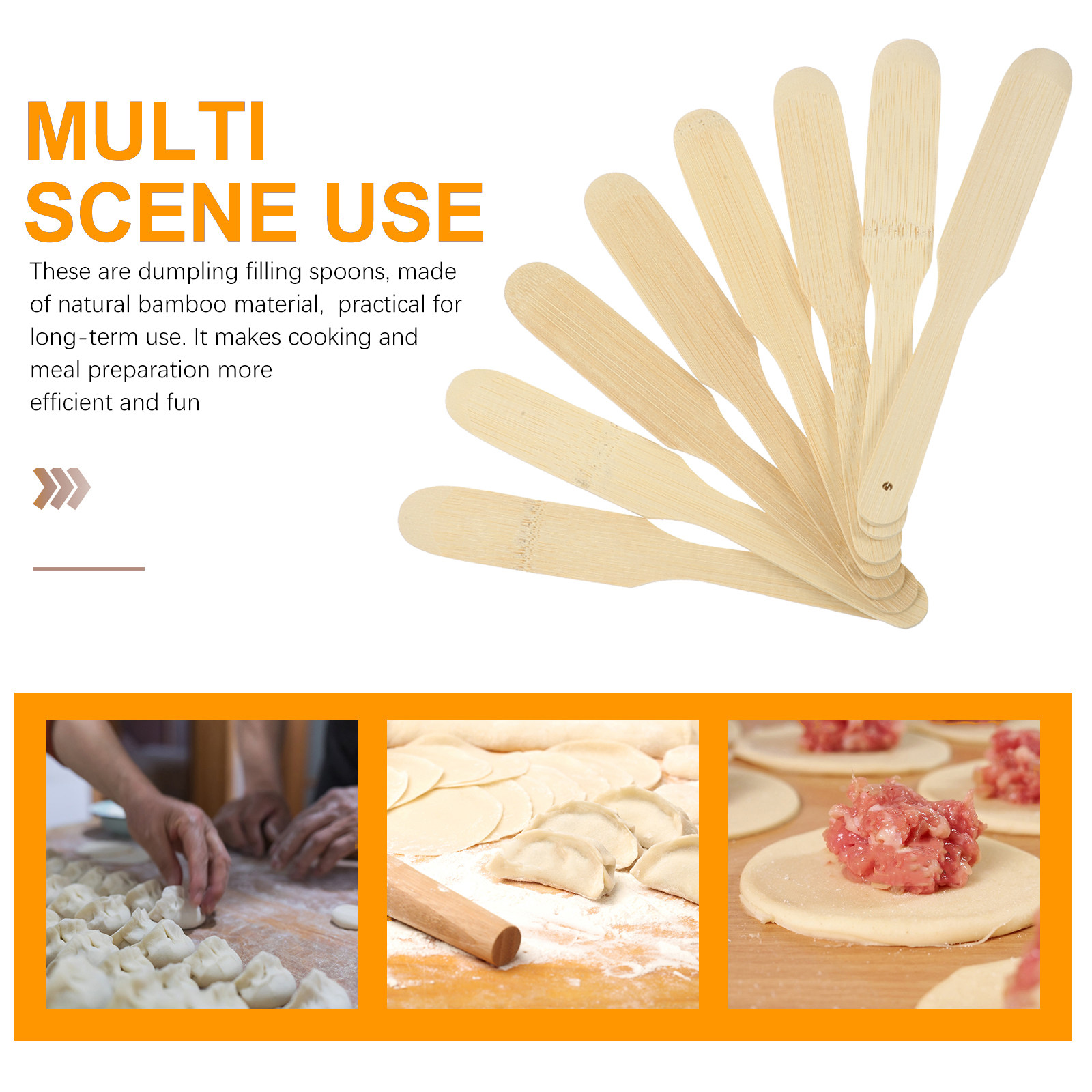 8Pcs Dumpling Filling Spoons B - Kitchen Gadgets Dumpling Maker review and price